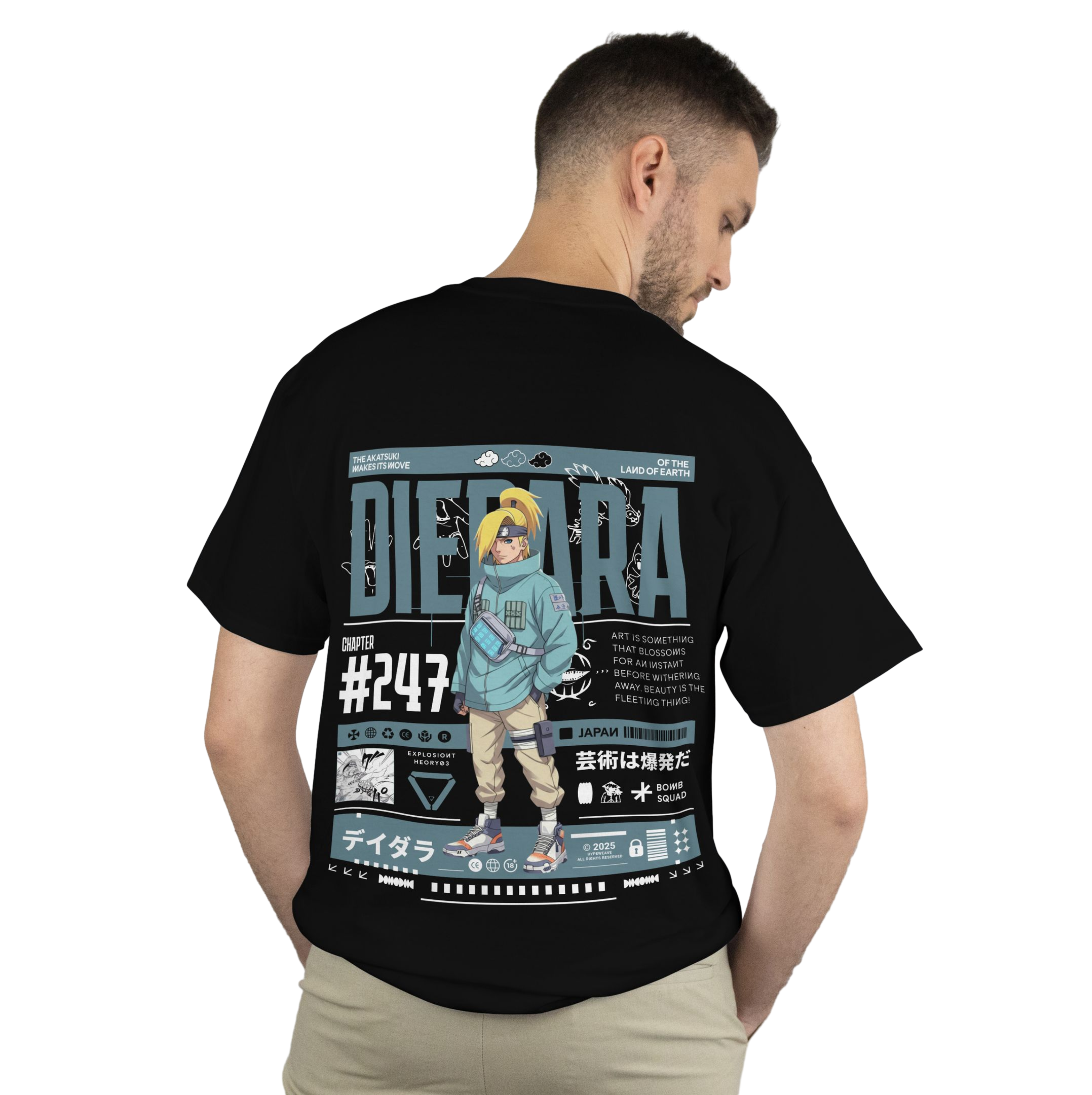 Deidara Oversized T-Shirt – The Artillerist