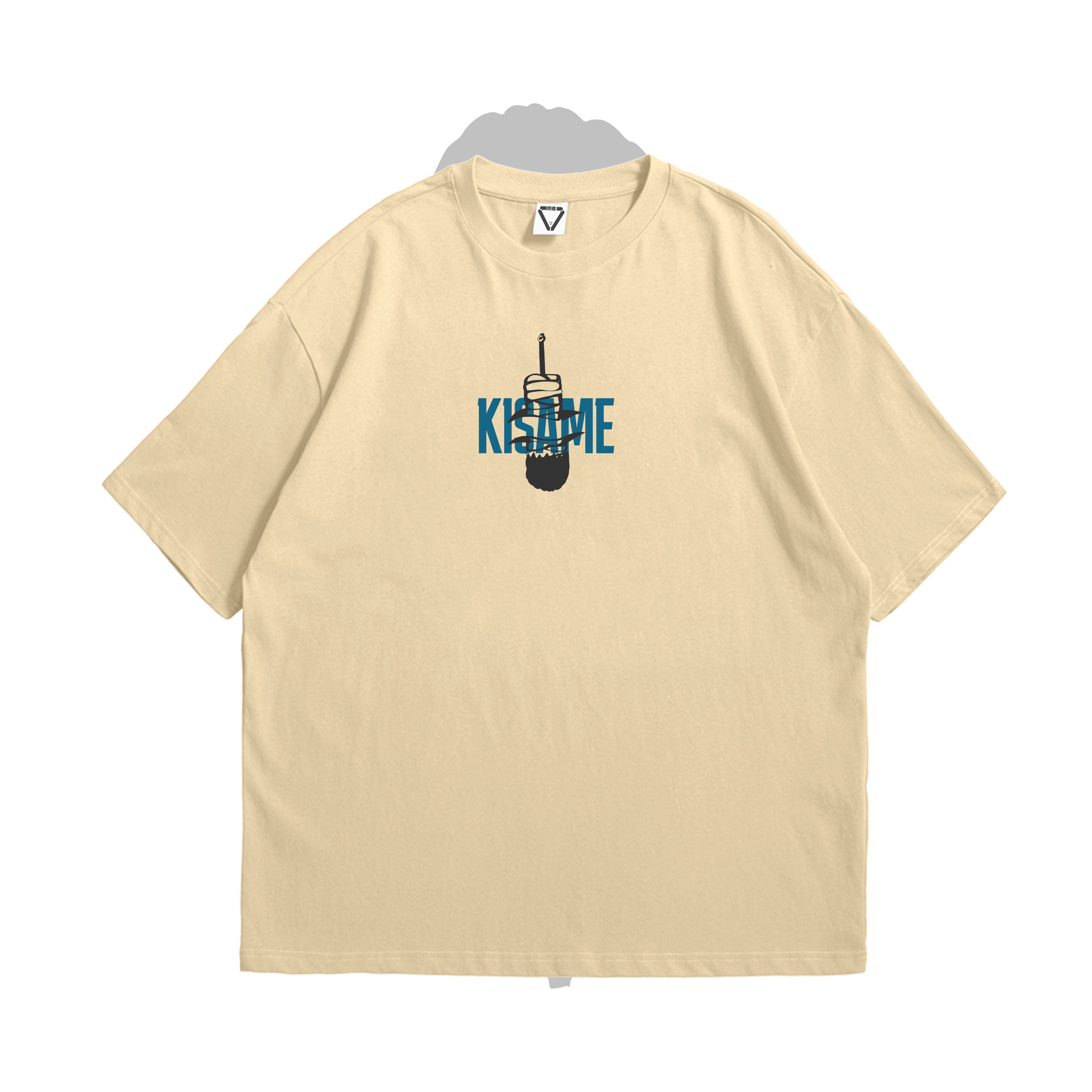 Kisame Leviathan oversized anime t-shirt – ocean beast-inspired design