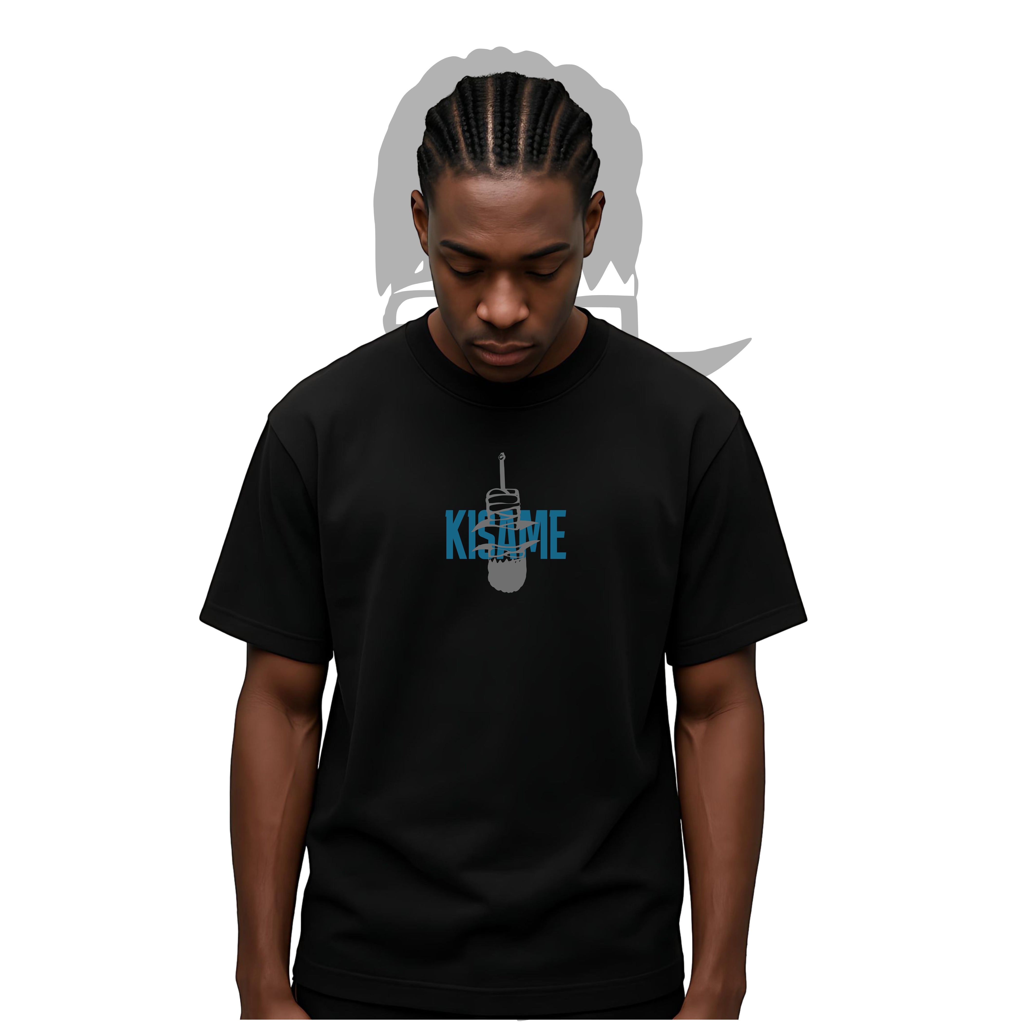 Kisame Leviathan oversized anime t-shirt – ocean beast-inspired design