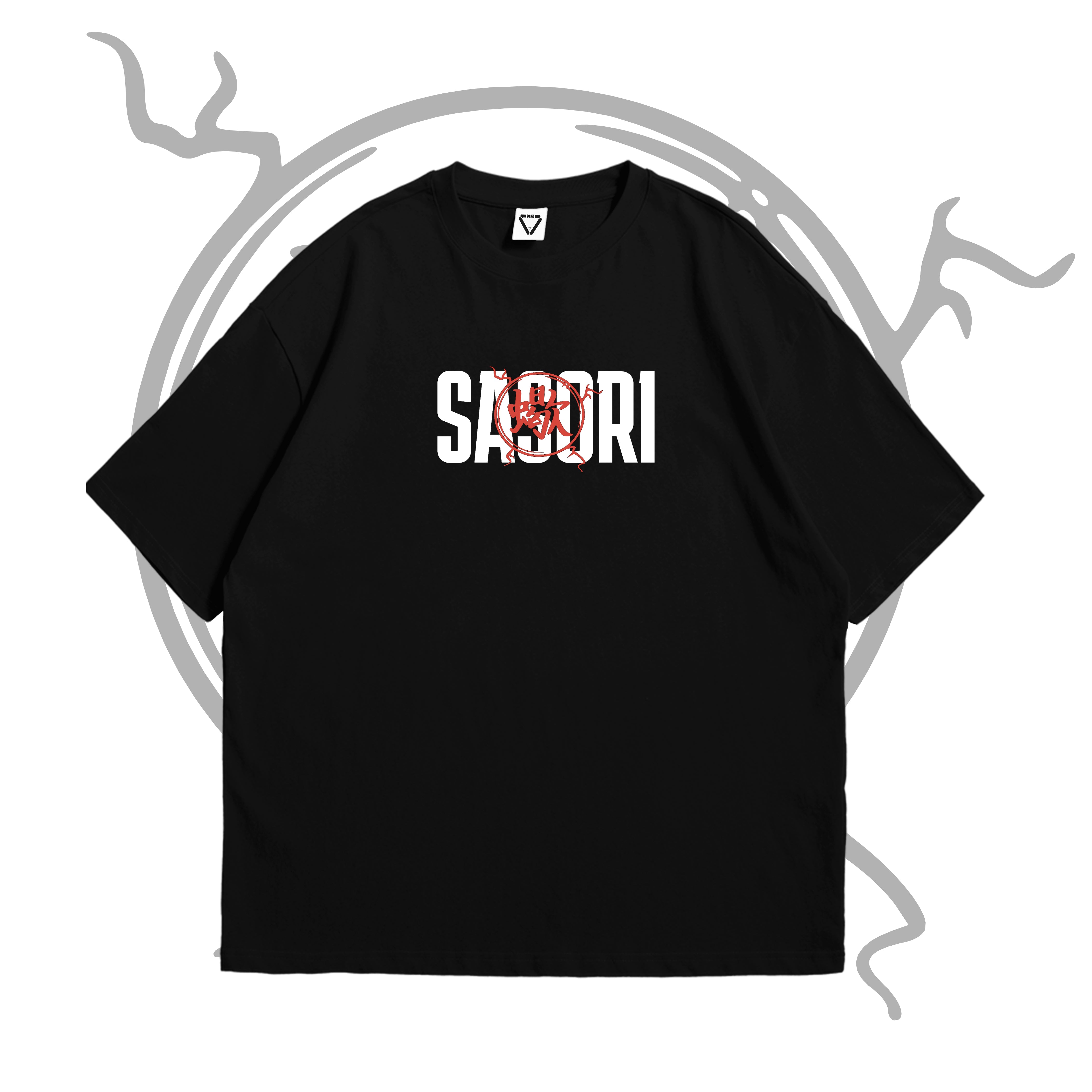Sasori oversized anime t-shirt featuring Puppeteer design – HypeWeave Drop 0