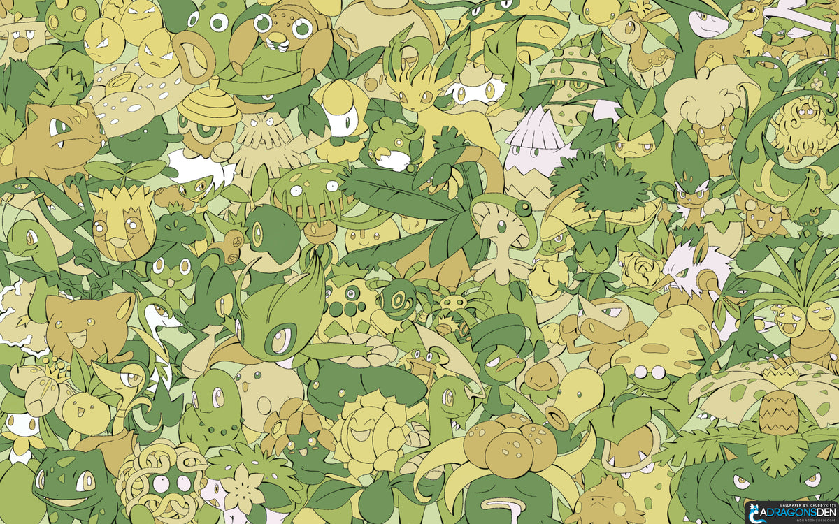 Pokemon Grass Type Playmat