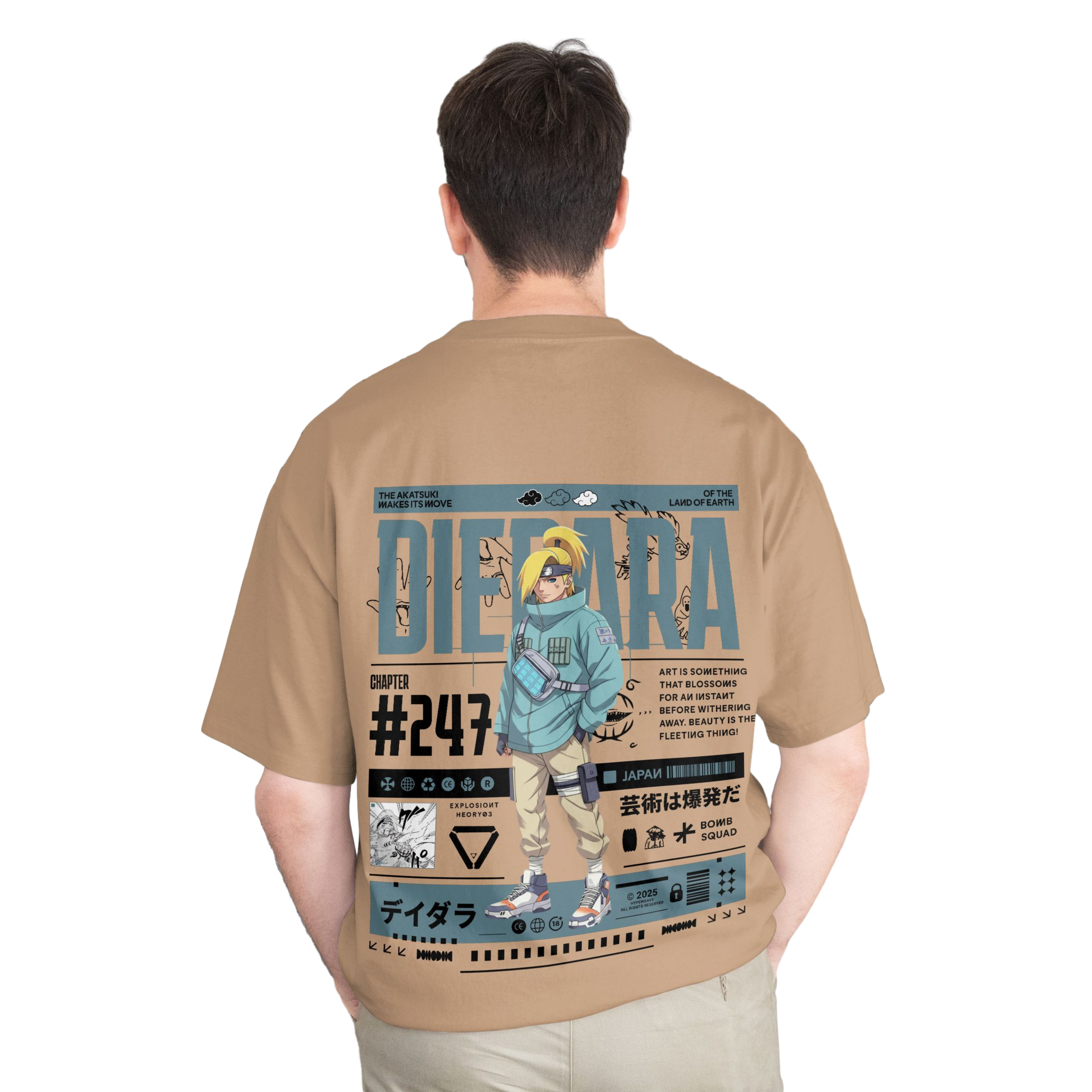 Deidara Oversized T-Shirt – The Artillerist