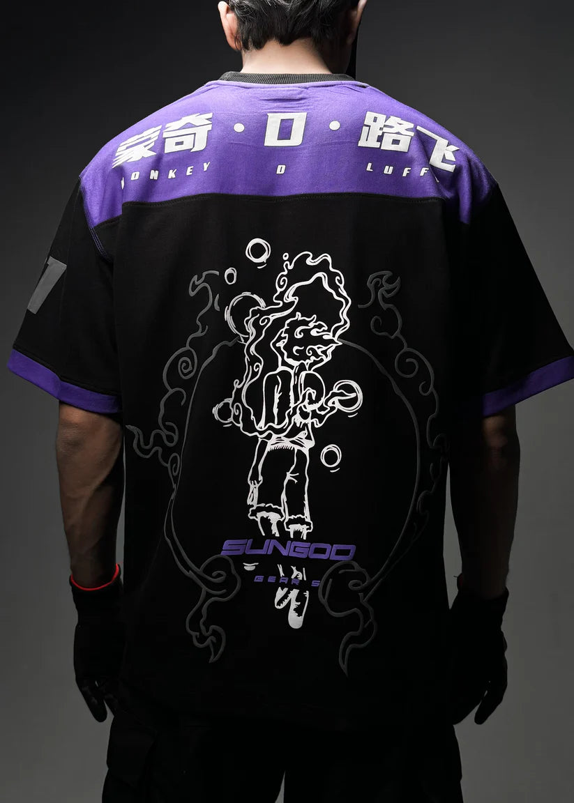 HypeWeave Luffy Gear 5 oversized One Piece-inspired T-shirt