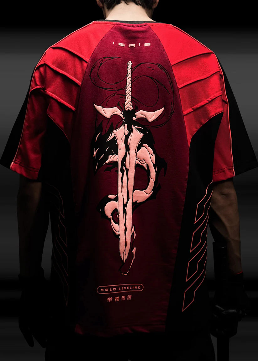 HypeWeave Igris Armour oversized Solo Leveling-inspired T-shirt
