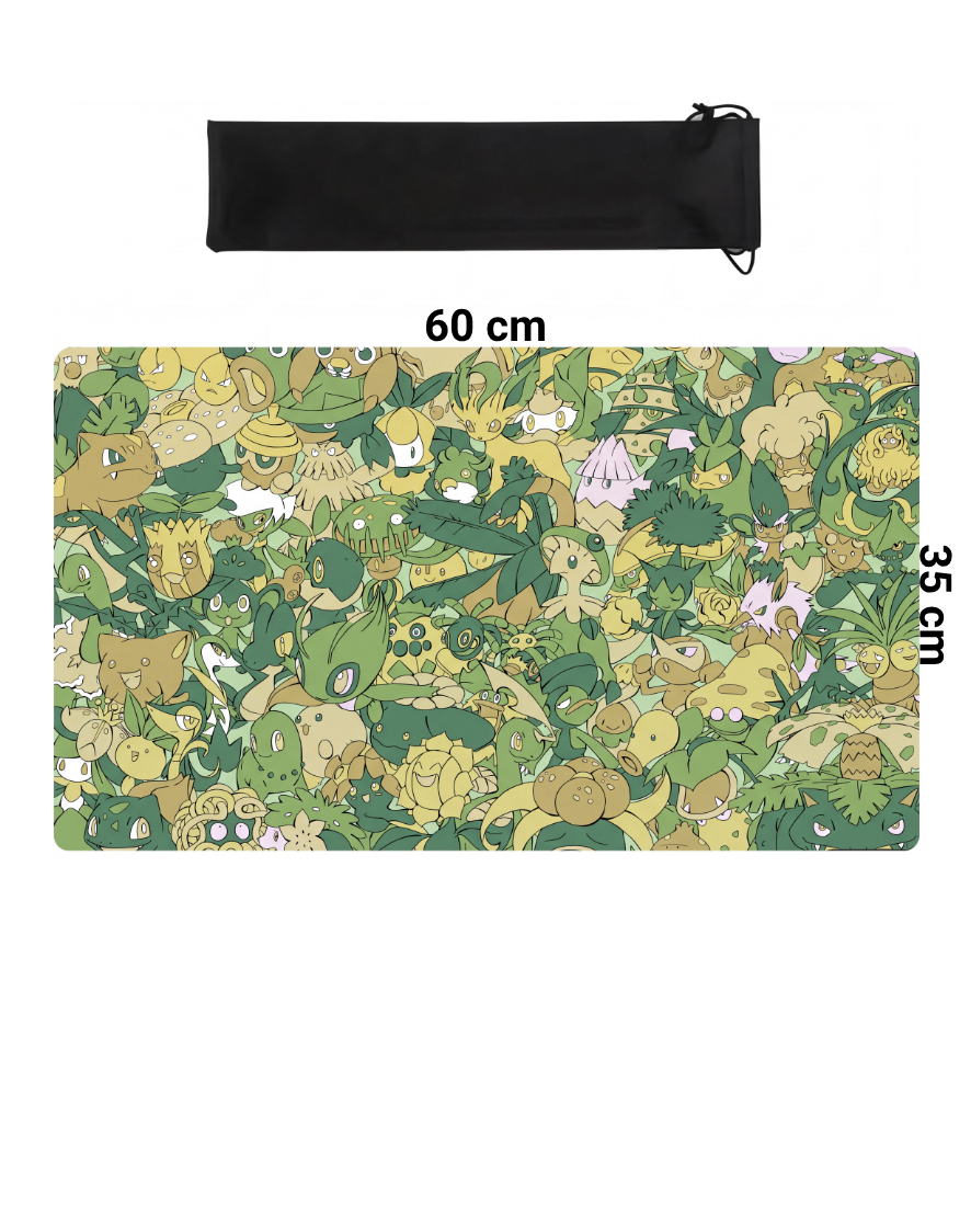 Pokémon Grass Type premium TCG playmat by HypeWeave