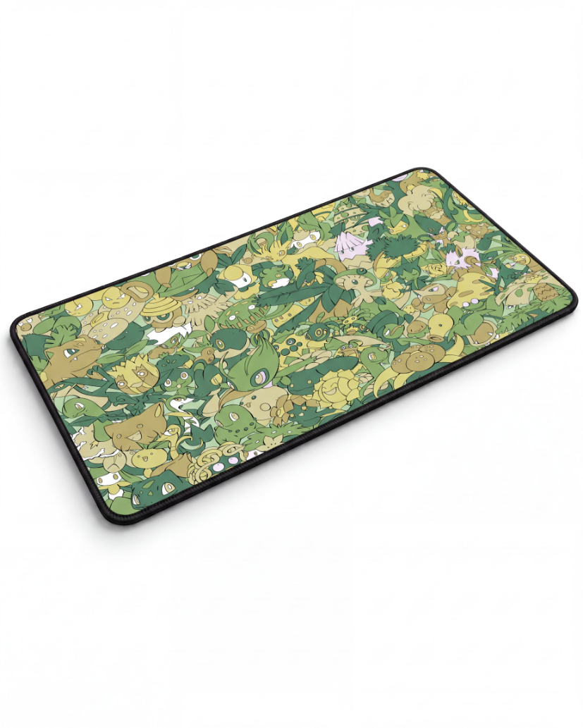 Pokémon TCG Grass Type Playmat – 60 × 35 cm
