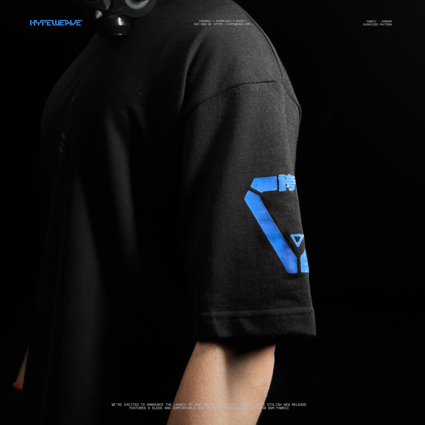 Kakashi Hatake Oversized T-Shirt – 240 GSM Anime Streetwear | HypeWeave