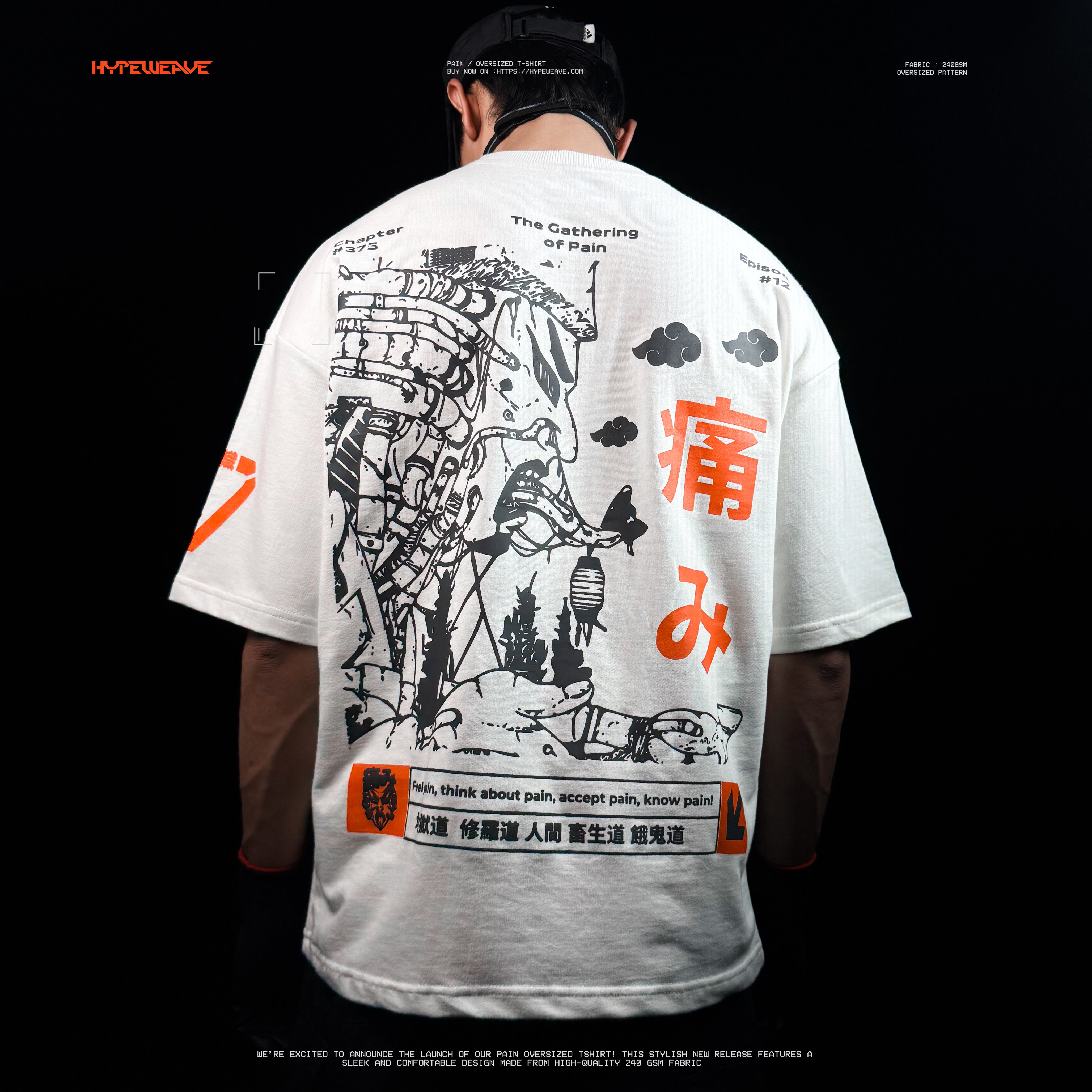 PAIN / NARUTO / OVERSIZED T-SHIRT