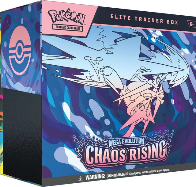 Pokémon TCG Mega Evolution Chaos Rising Elite Trainer Box packaging