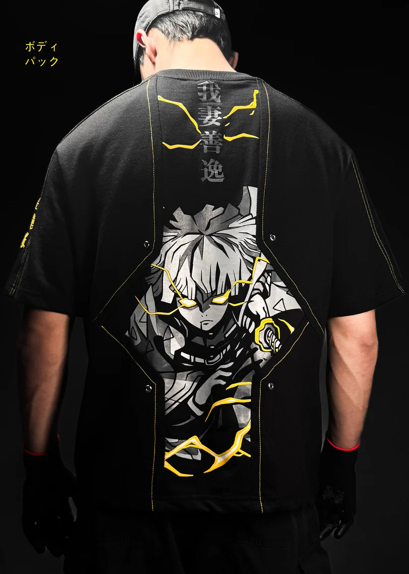 CONTRAST STITCHED / ZENITSU / OVERSIZED T-SHIRT