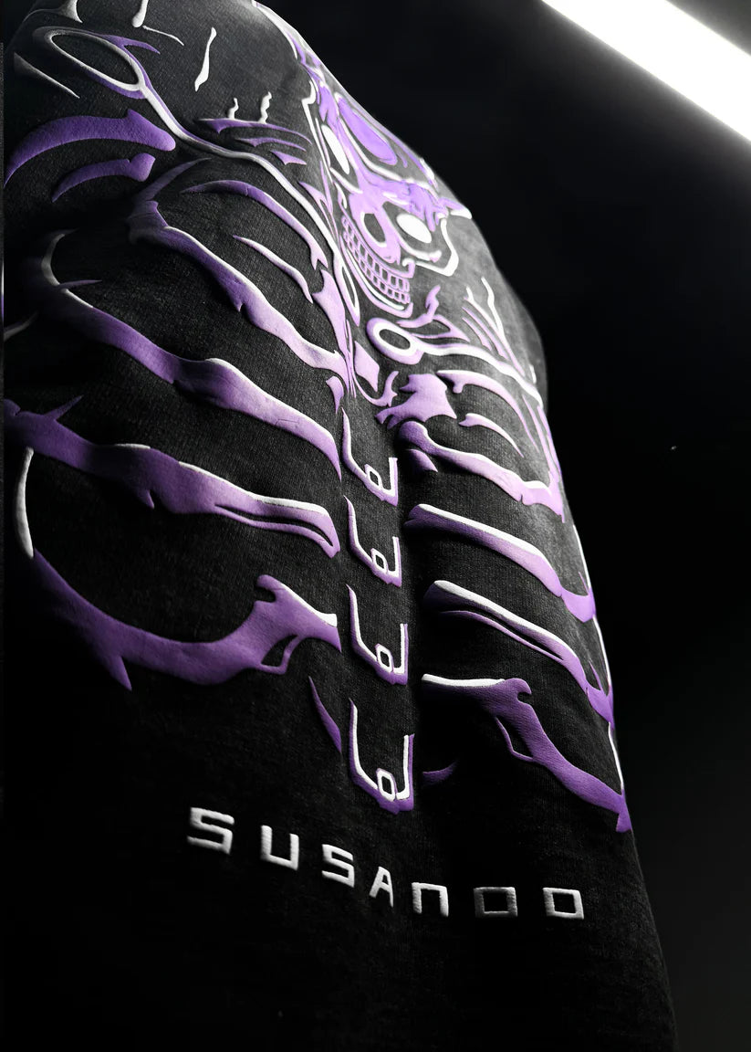 Sasuke Susanoo Oversized T-Shirt – Embroidered 240 GSM Anime Streetwear | HypeWeave