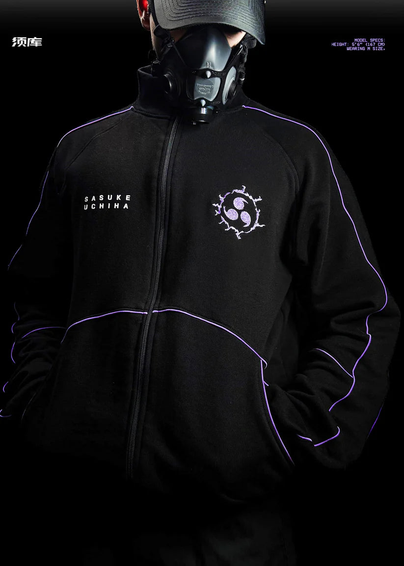 Sasuke Uchiha Heavyweight Zipper Track Jacket